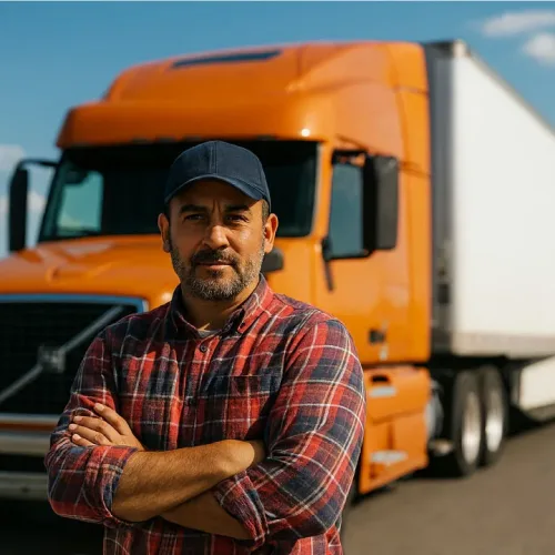 Señor con Transporte de mercancías